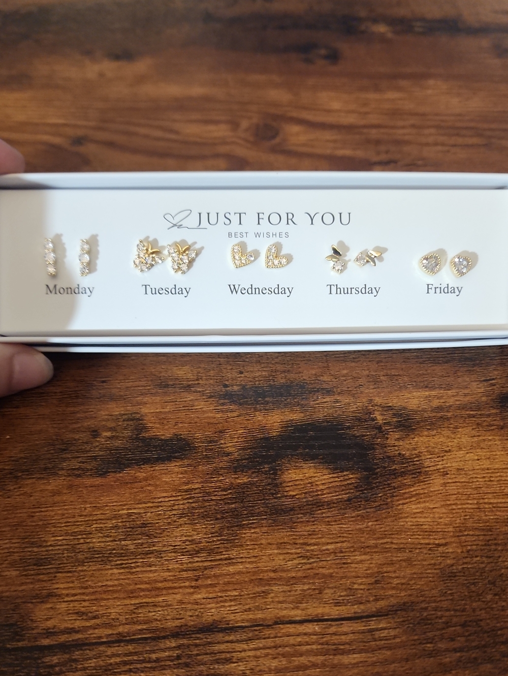 FIRM PRICE Gold Tone 5-Pair Stud Earring Set - Daily Styles